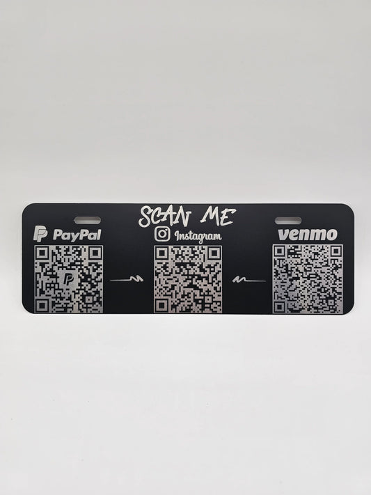 "Half Plate" 12" x 4" Baked Enamel Aluminum License Plate