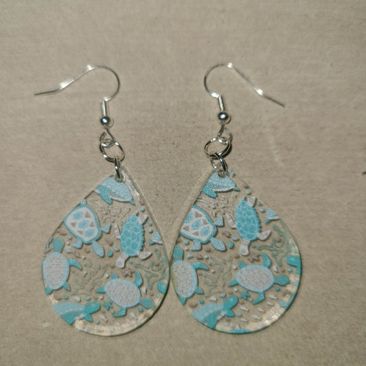 Dangle Sea turtle Earrings