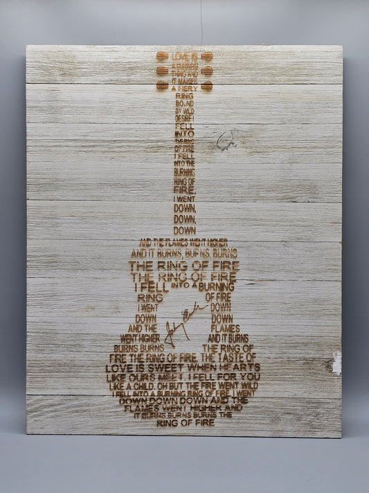 16X20 White Washed Wood Panel Decor