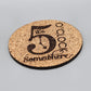 Cork coaster set of 4