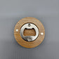 Round Magnetic Bamboo Bottle Opener