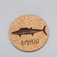 Cork coaster set of 4