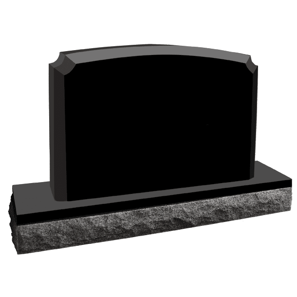 Mini Memorial, Jet Black Granite Upright Chamfered