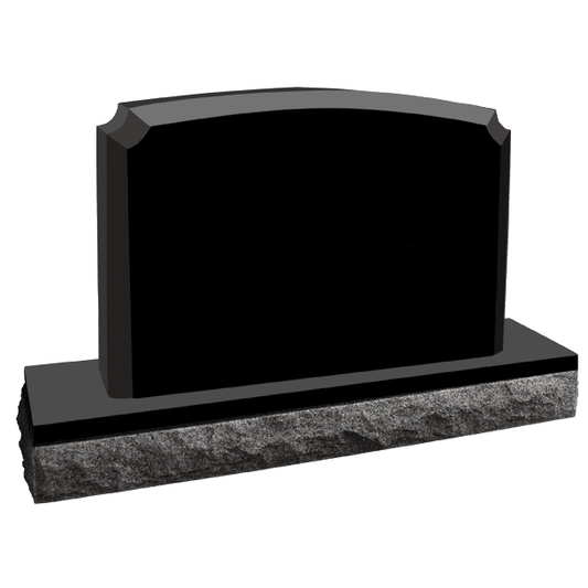 Mini Memorial, Jet Black Granite Upright Chamfered