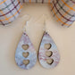 Mother of Pearl Teardrop Hearts Earrings
