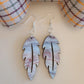 Mother of Pearl Fall Leaf dangles