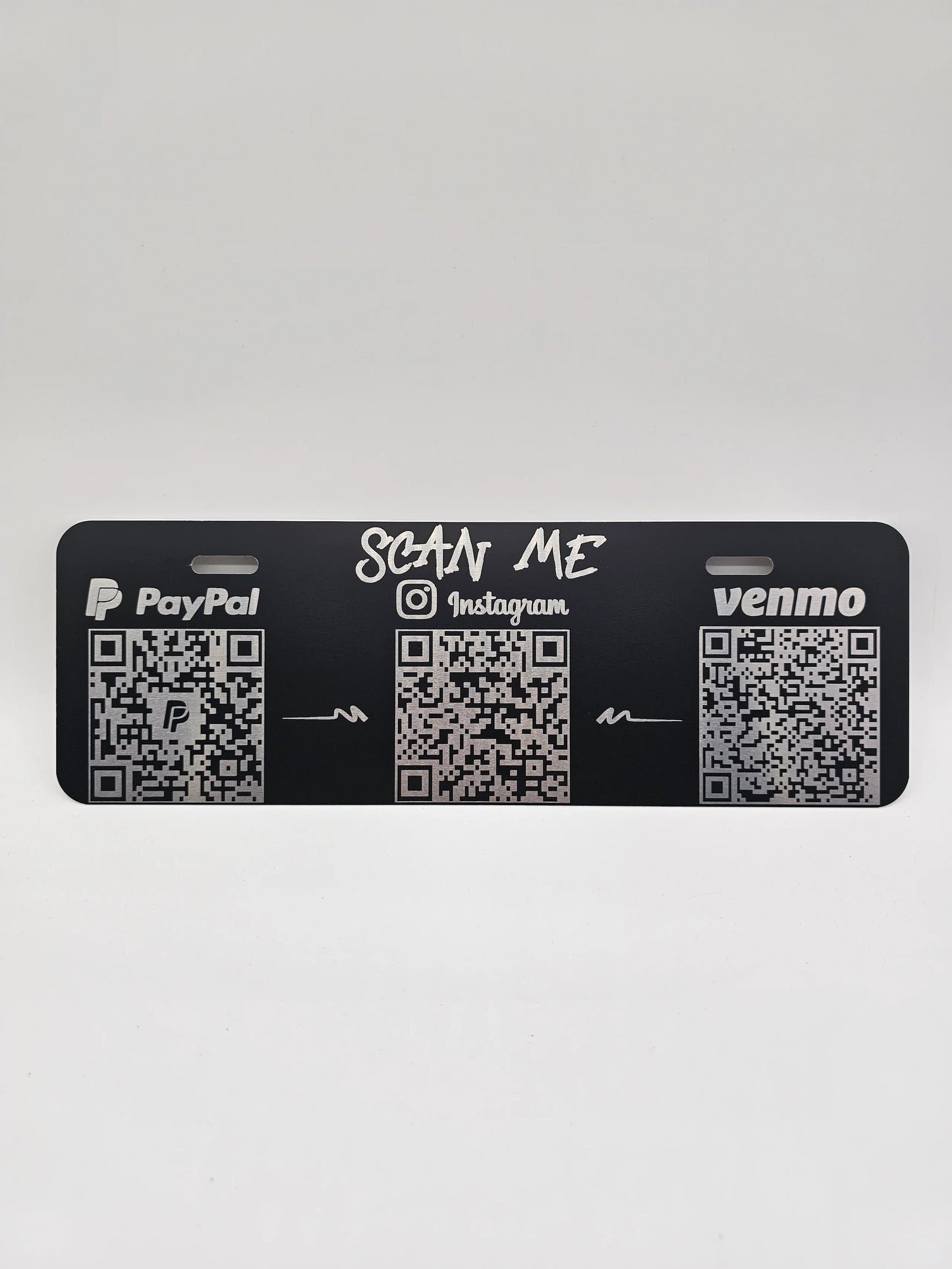 "Half Plate" 12" x 4" Baked Enamel Aluminum License Plate