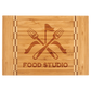 Bamboo Cutting Board with Butcher Block Inlay