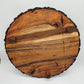 Acacia Live Edge Chopping Round w/ feet- 14"