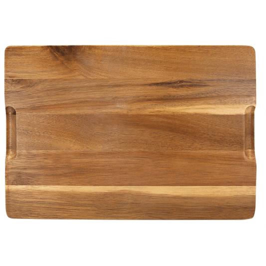 Acacia Wood/Slate Cutting Board- 13" x 9"