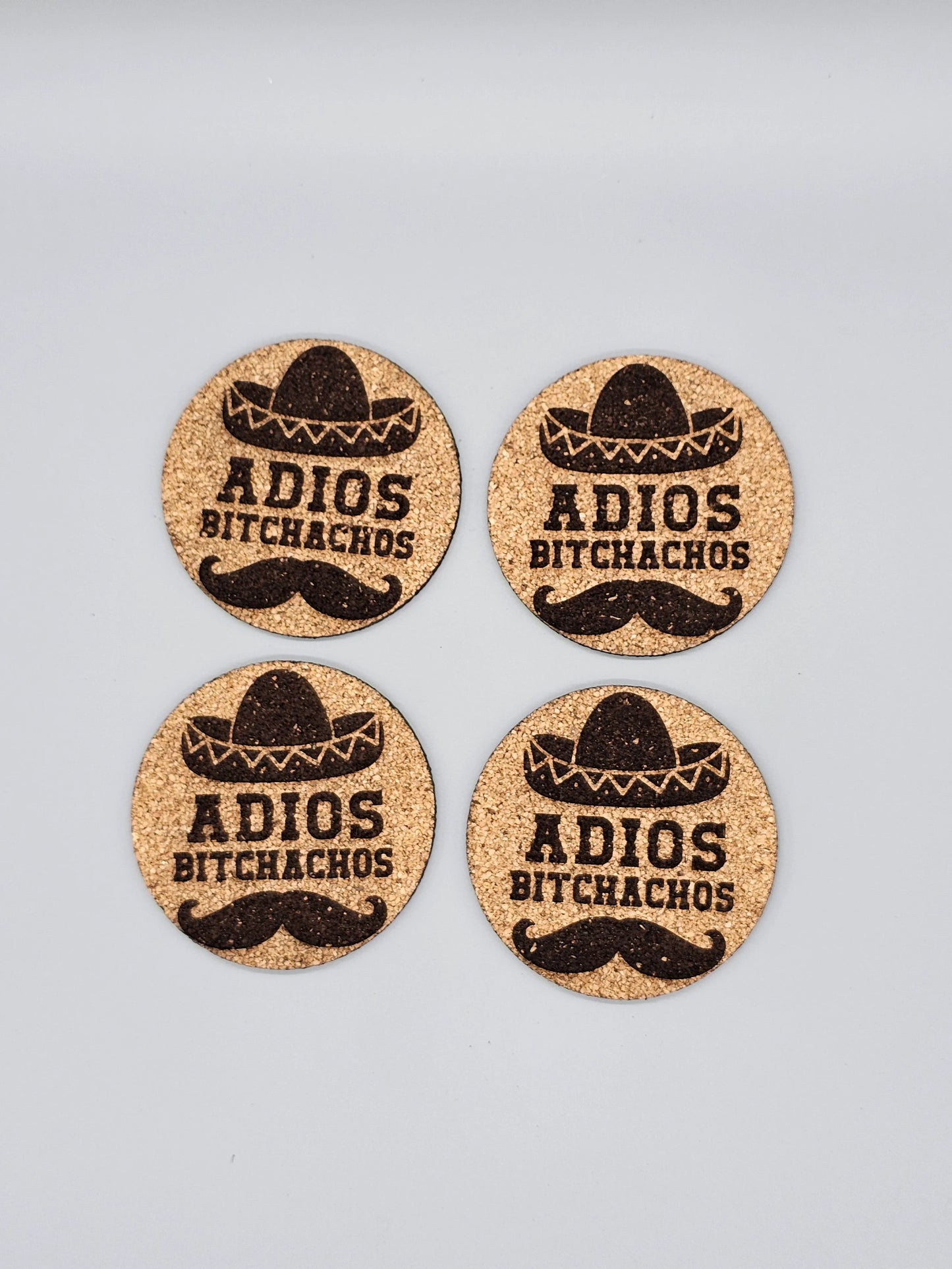 Cork coaster set of 4