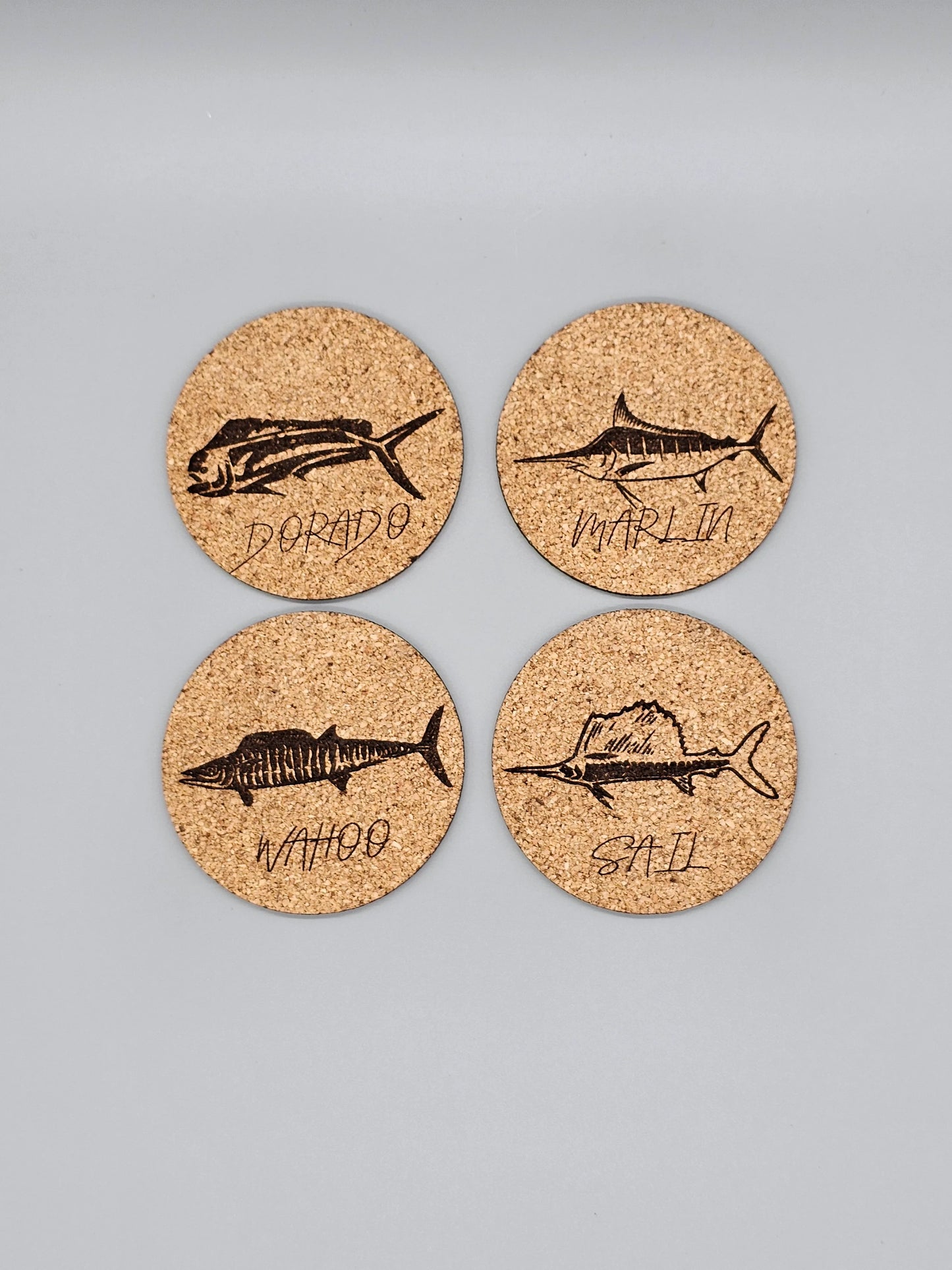 Cork coaster set of 4