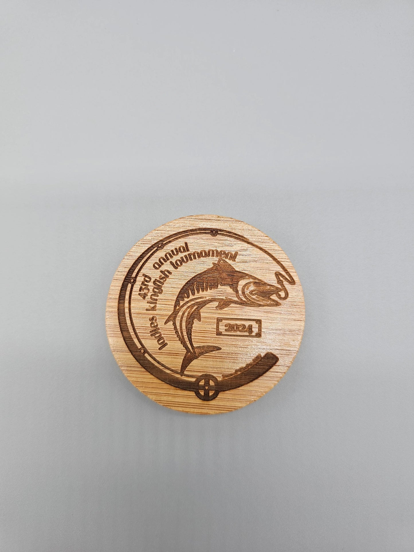 Round Magnetic Bamboo Bottle Opener