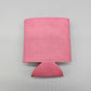 Leatherette Can Koozie - Pink/Black