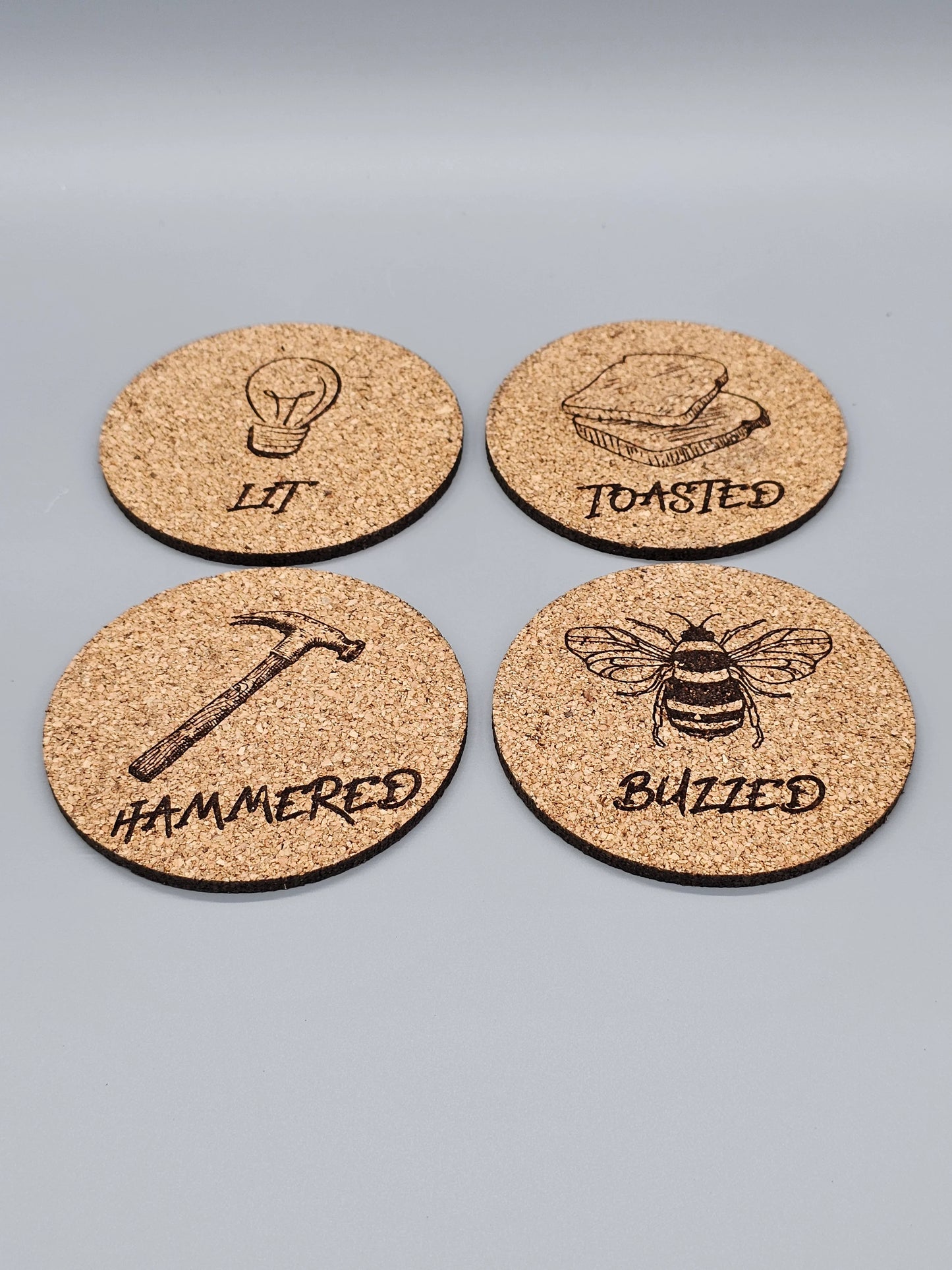Cork coaster set of 4