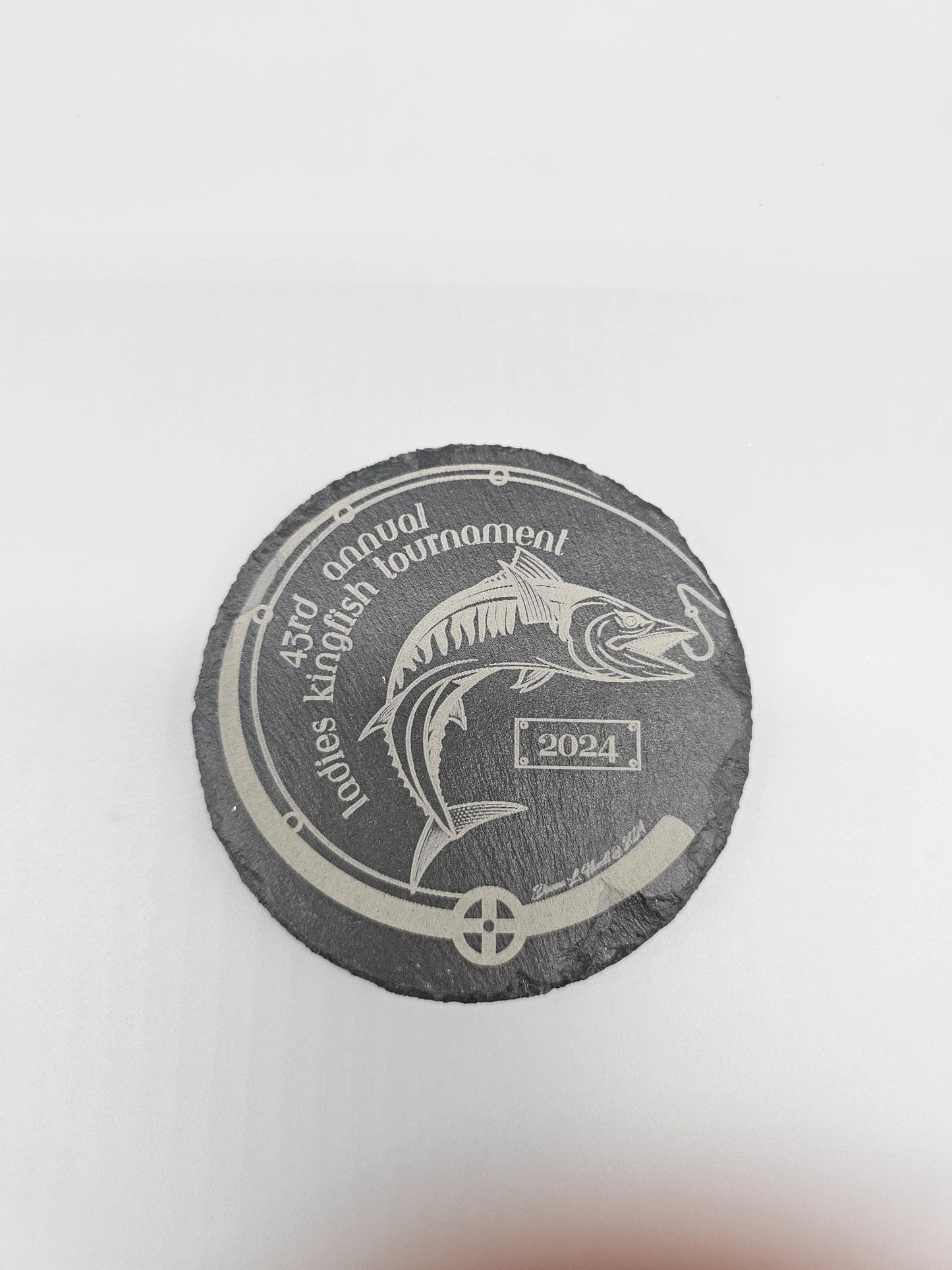 4" Round Slate Coaster