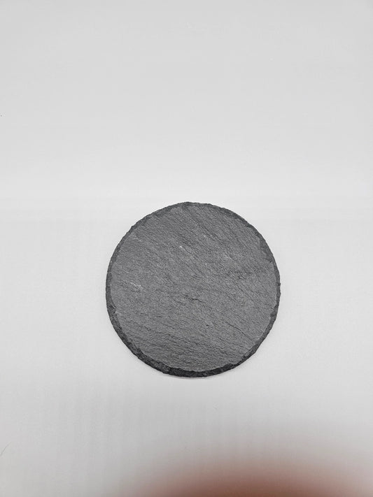 4" Round Slate Coaster