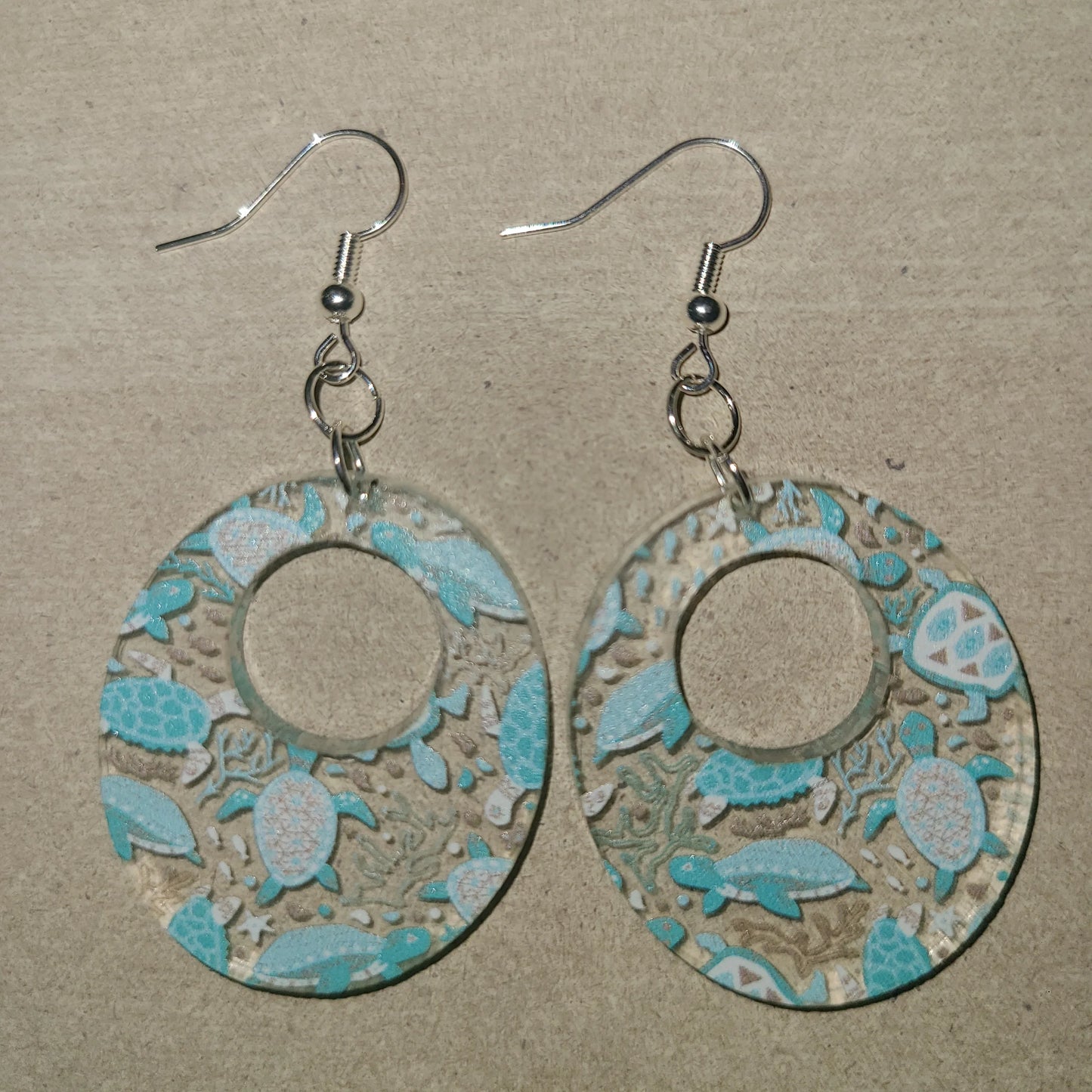 Dangle Sea turtle Earrings