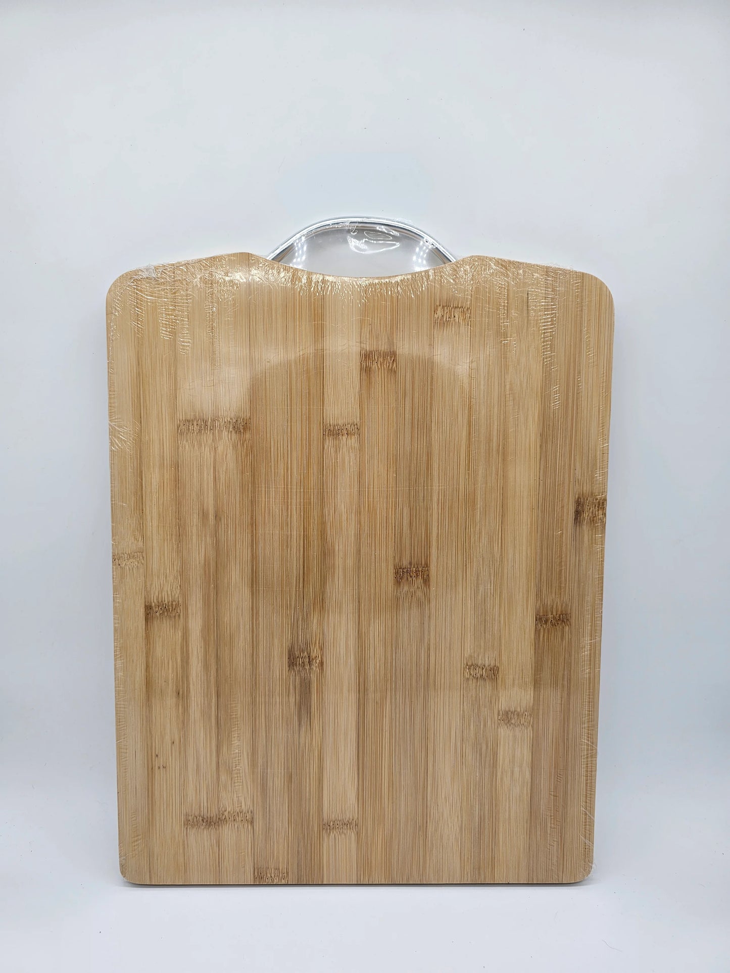 Bamboo Cutting Board w/ Stainless Steel Handle - 12" x 15"